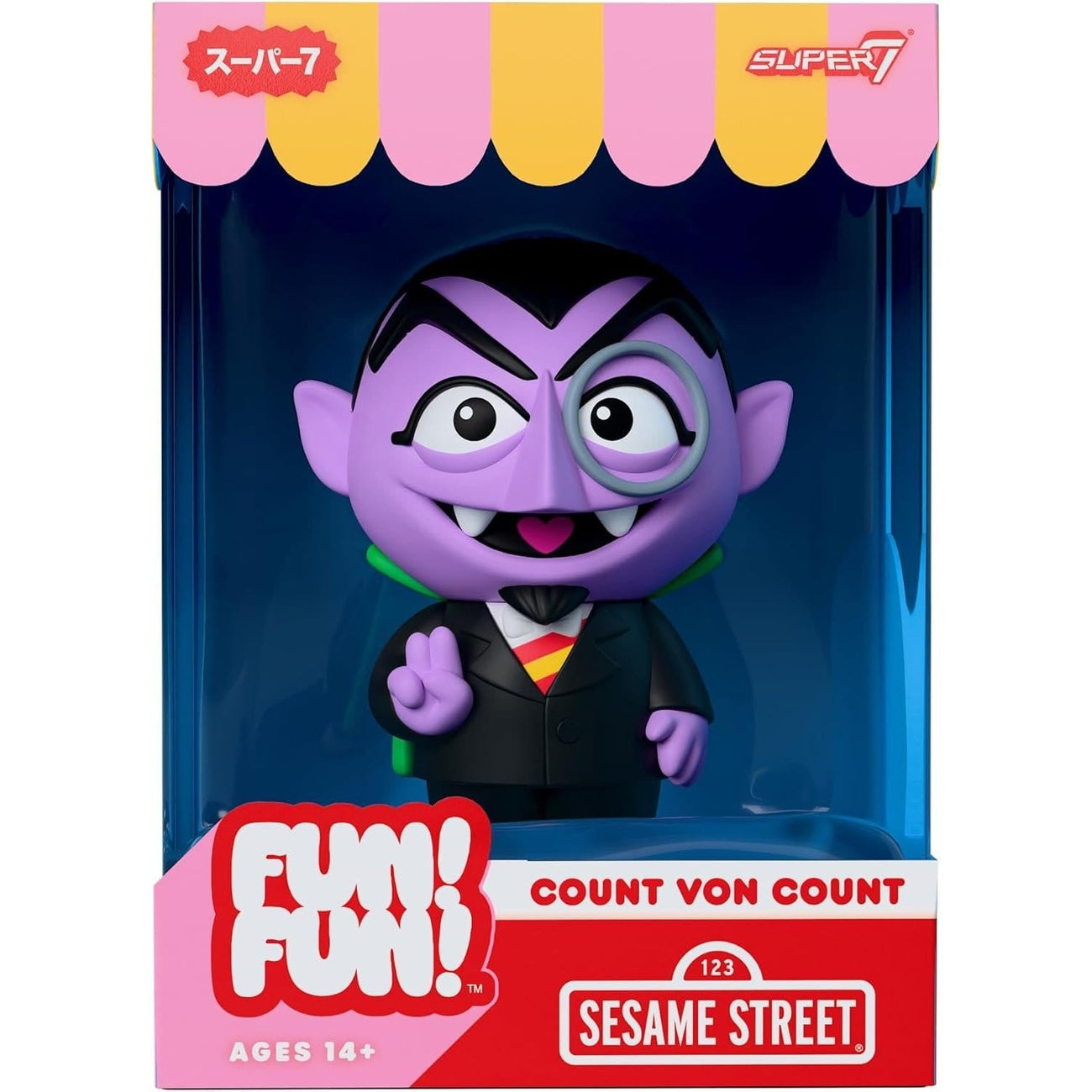 Zdjęcie produktu Ulica Sezamkowa Fun! Fun! Miękka figurka winylowa Wave 01 - Count von Count 18 cm