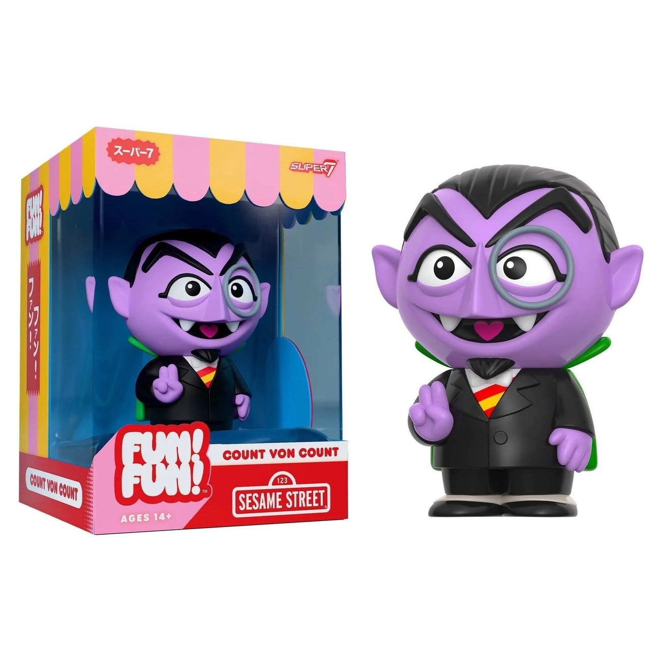 Zdjęcie produktu Ulica Sezamkowa Fun! Fun! Miękka figurka winylowa Wave 01 - Count von Count 18 cm