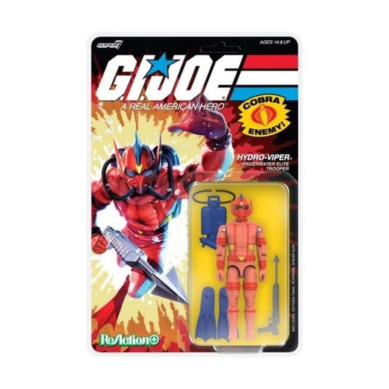 Zdjęcie produktu GI Joe ReAction+ figurka akcji Wave 07 Hydro Viper (komiks) 10 cm