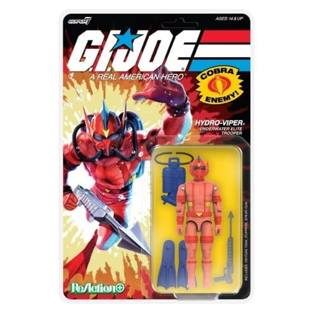 Zdjęcie produktu GI Joe ReAction+ figurka akcji Wave 07 Hydro Viper (komiks) 10 cm