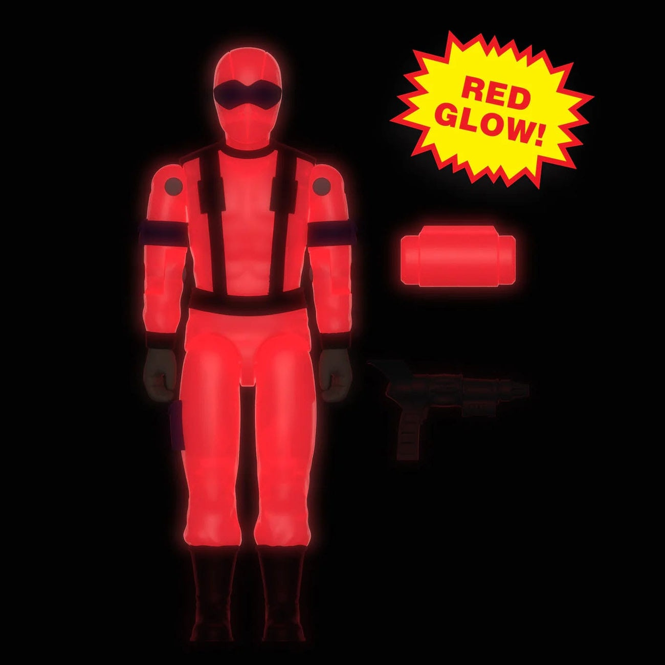 Zdjęcie produktu GI Joe ReAction+ figurka akcji Wave 06 Snake Eyes (Red Glow, Crystal Poison) 10 cm