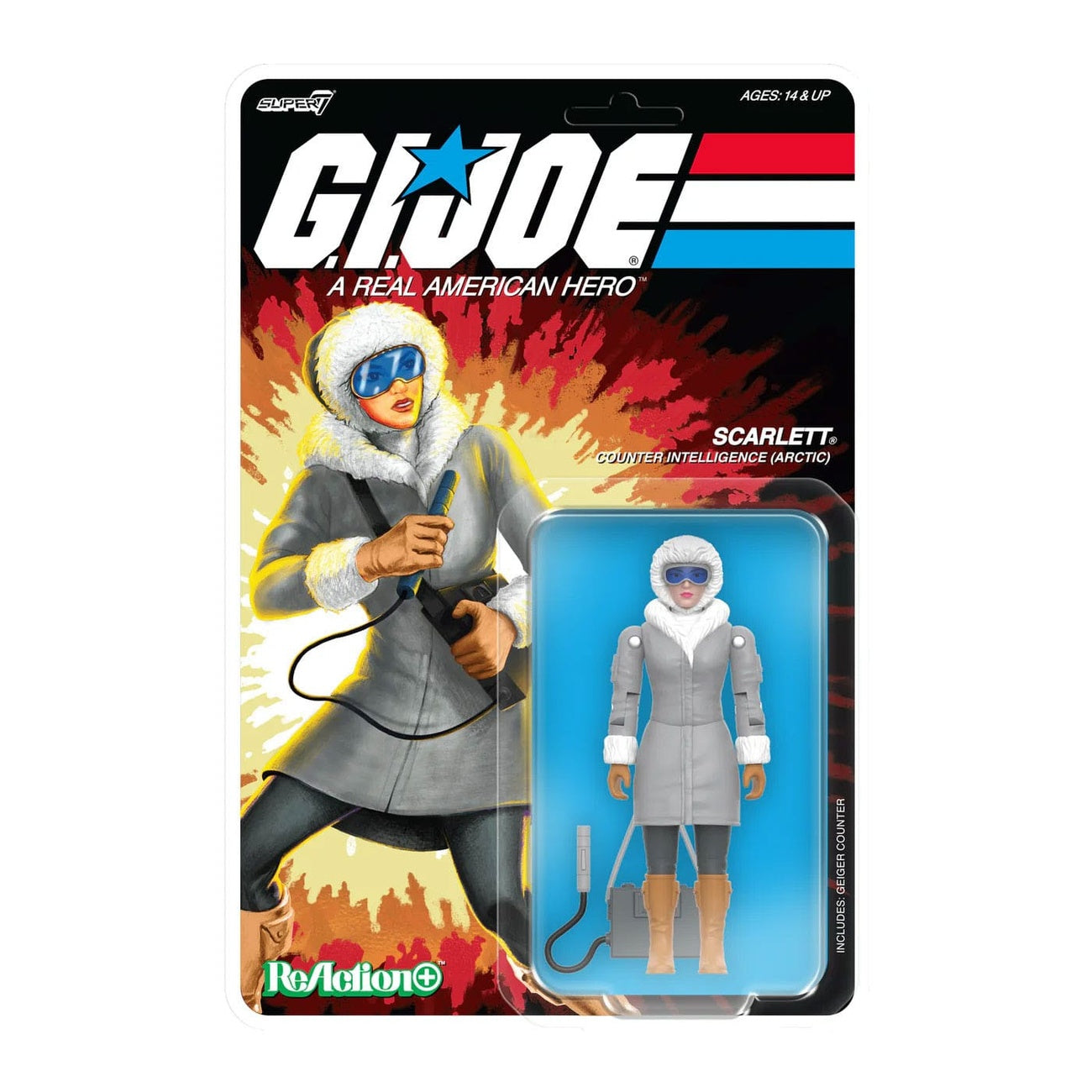 Zdjęcie produktu GI Joe ReAction+ Figurka akcji Wave 06 Arctic Scarlett 10 cm