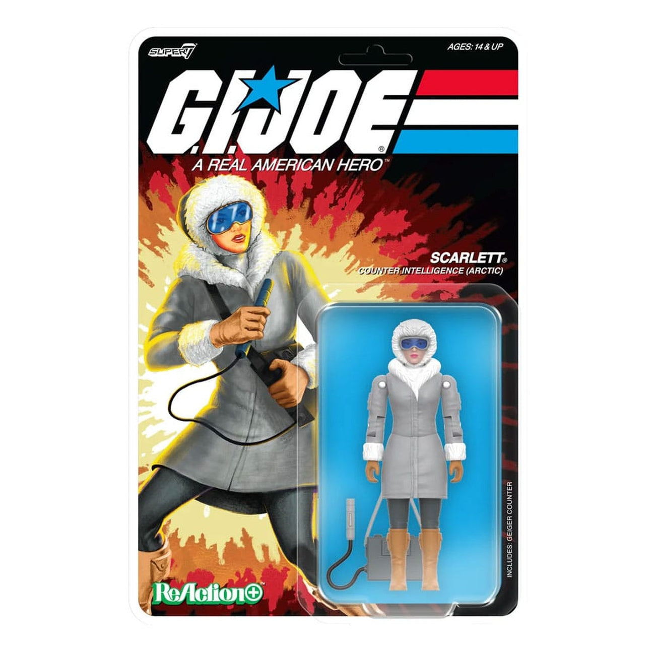 Zdjęcie produktu GI Joe ReAction+ Figurka akcji Wave 06 Arctic Scarlett 10 cm