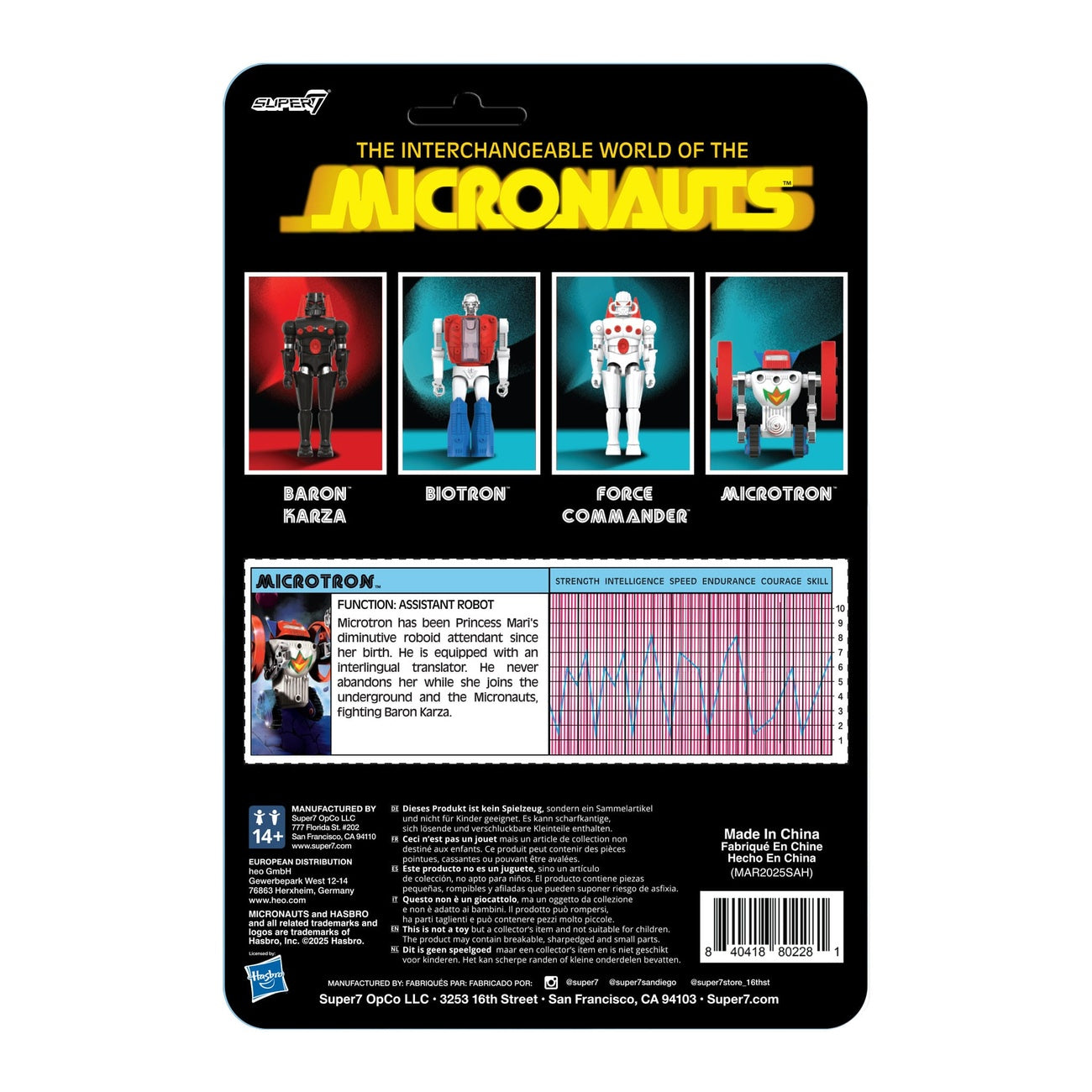 Zdjęcie produktu Micronauts figurka akcji ReAction+ Wave 02 Microtron 9 cm