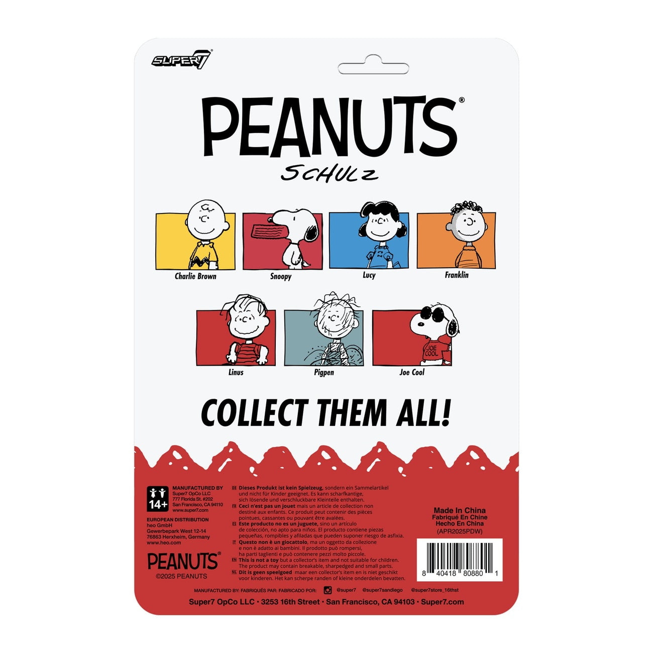 Zdjęcie produktu Peanuts figurka akcji ReAction Wave 8 Joe Cool 9 cm
