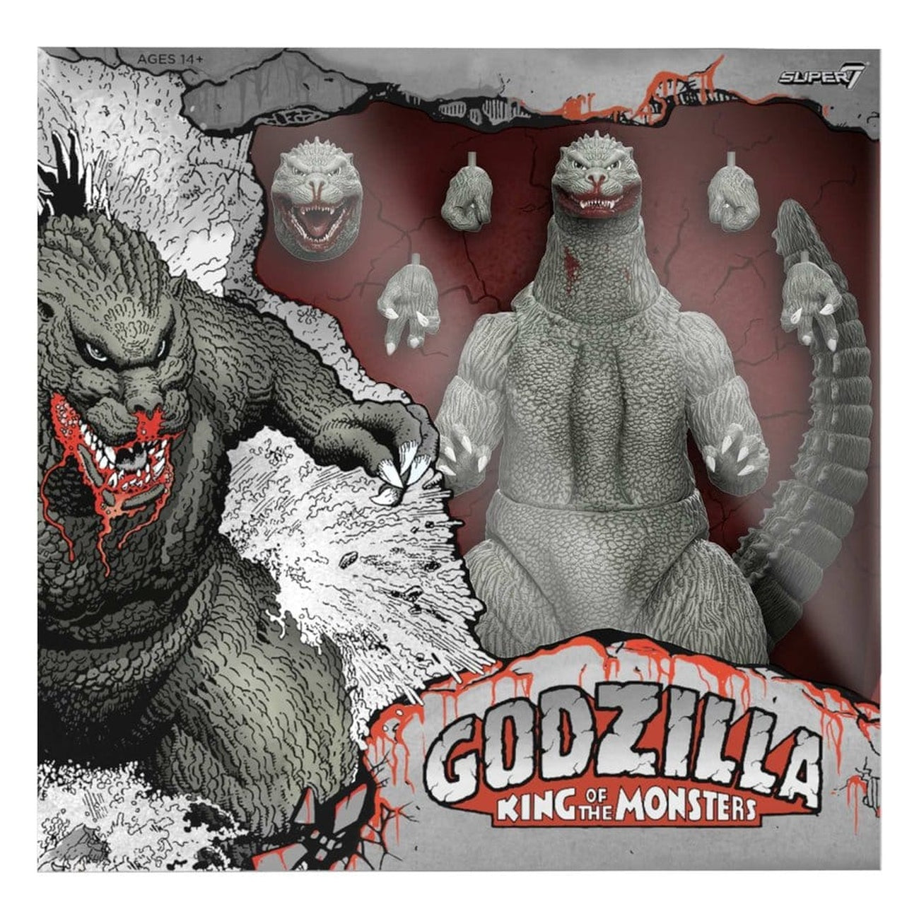 Zdjęcie produktu Godzilla (1989) figurka akcji Toho Ultimates Godzilla (Greyscale Comic Book - Thirsty for Blood) 24 cm