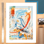 Zdjęcie produktu Marvel Fantastic Four nr 48 Plakat artystyczny Marvel’s First Family: The Fantastic Four! 61 x 41 cm – bez ramy