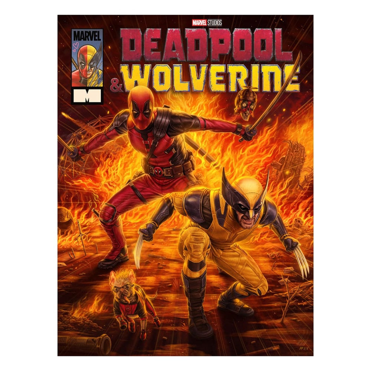 Zdjęcie produktu Marvel Plakat artystyczny Deadpool & Wolverine 46 x 61 cm – bez ramy