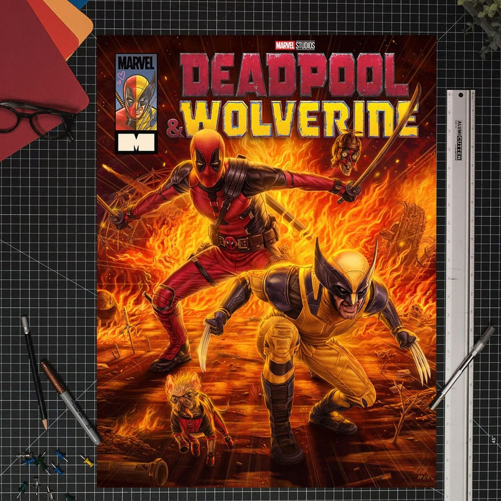 Zdjęcie produktu Marvel Plakat artystyczny Deadpool & Wolverine 46 x 61 cm – bez ramy