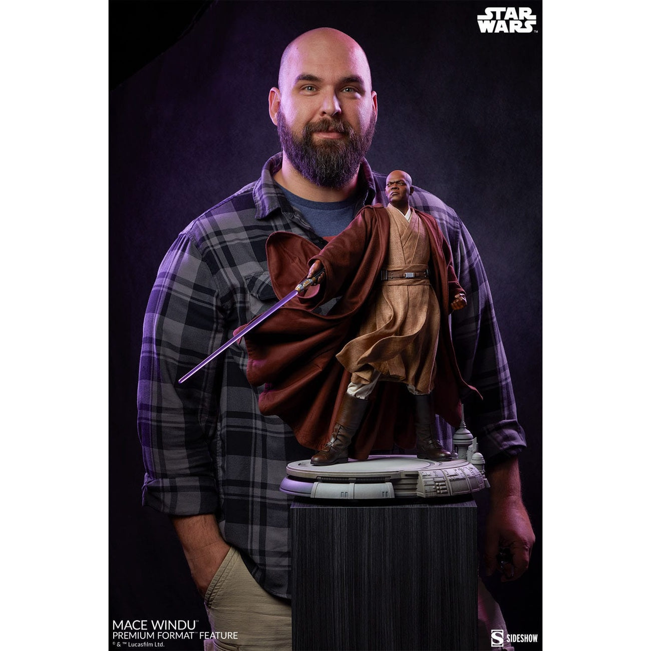 Zdjęcie produktu Star Wars Epizod III Figurka Premium Format Mace Windu 53 cm