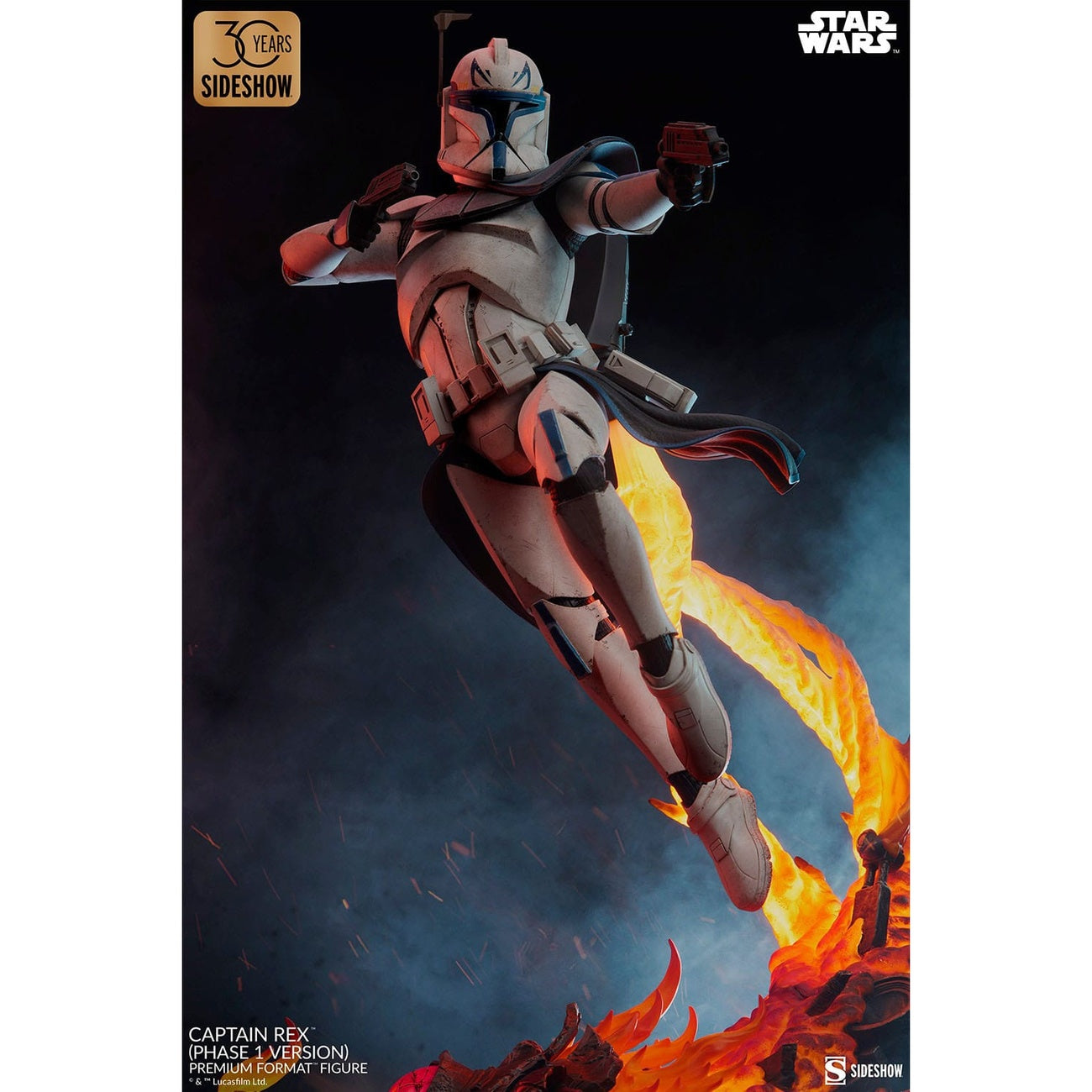 Zdjęcie produktu Star Wars Figurka Premium Format Captain Rex (Wersja Faza 1) Sideshow Exclusive 68 cm