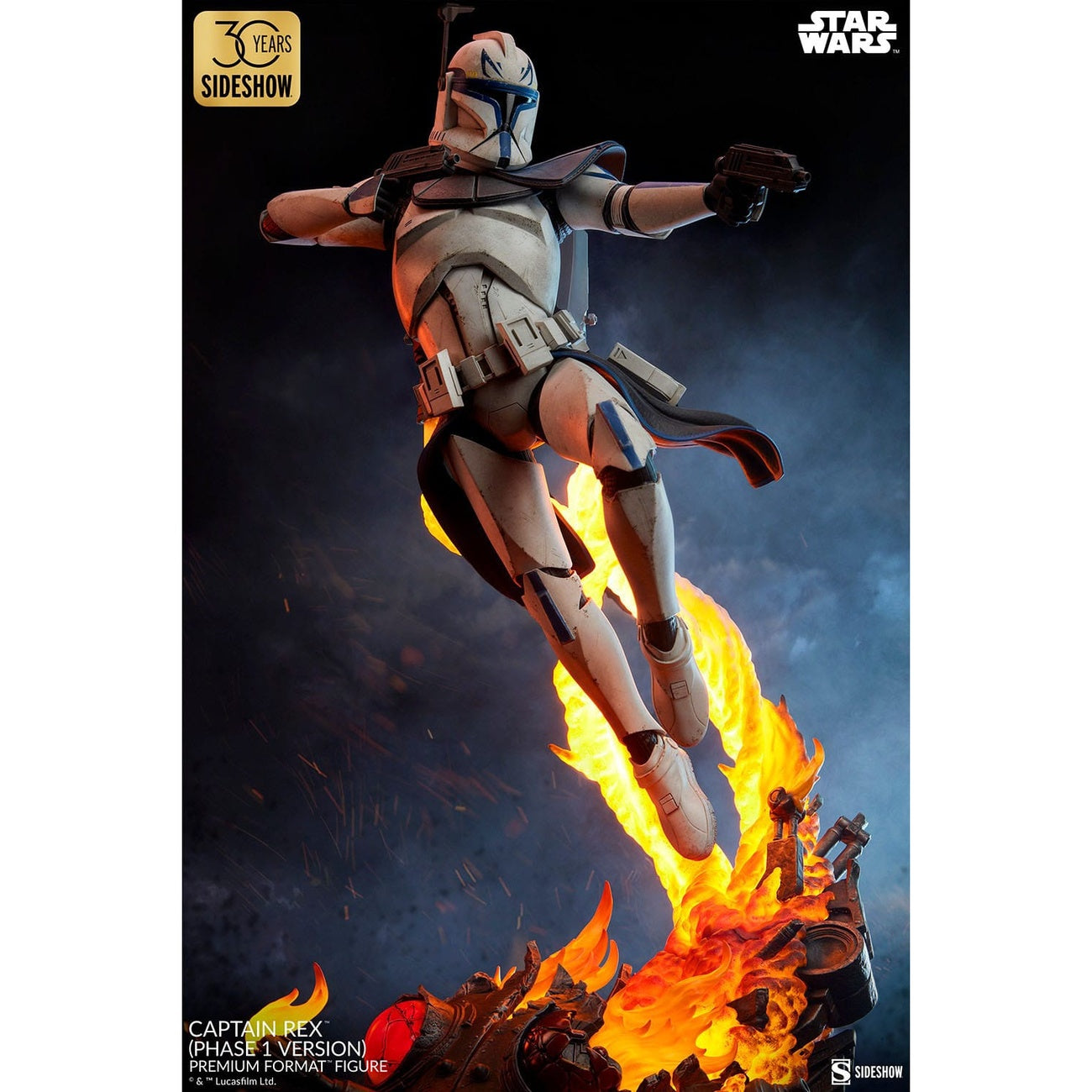 Zdjęcie produktu Star Wars Figurka Premium Format Captain Rex (Wersja Faza 1) Sideshow Exclusive 68 cm
