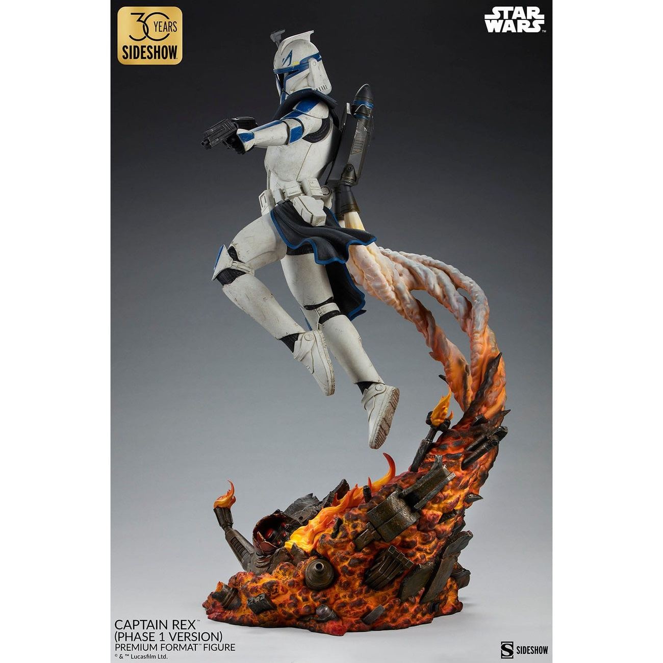 Zdjęcie produktu Star Wars Figurka Premium Format Captain Rex (Wersja Faza 1) Sideshow Exclusive 68 cm