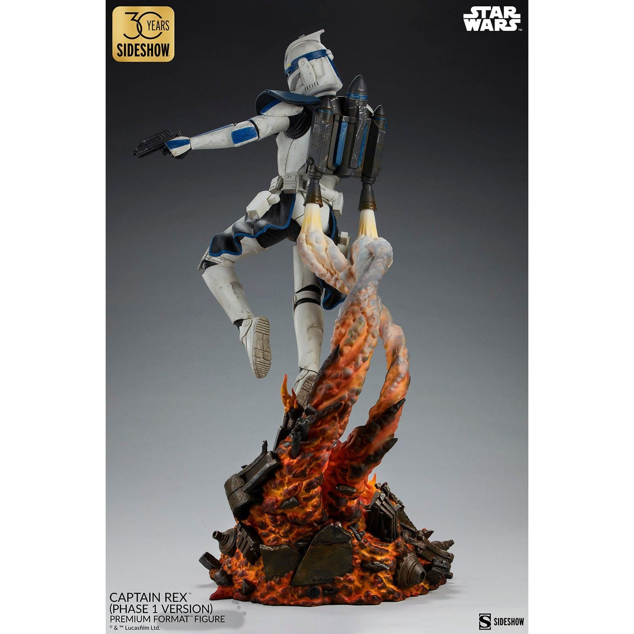Zdjęcie produktu Star Wars Figurka Premium Format Captain Rex (Wersja Faza 1) Sideshow Exclusive 68 cm