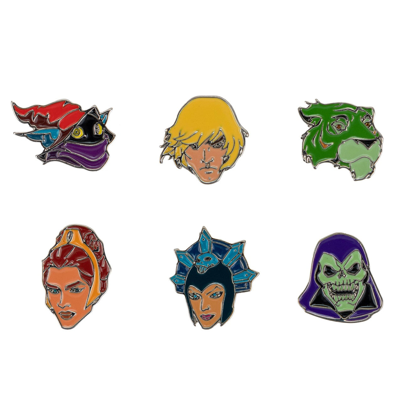 Product image Masters of the Universe Pin Buttons 6-Pack Characters