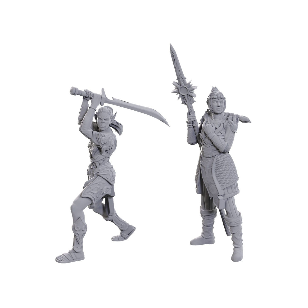 Zdjęcie produktu D&D Nolzur's Marvelous Miniatures niepomalowane figurki Lae'zel i Shadowheart