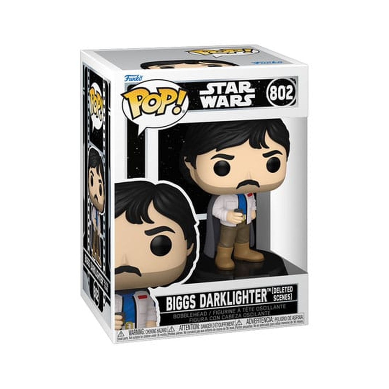 Zdjęcie produktu Star Wars POP! Winylowa figurka z ruszającą się głową Biggs Darklighter (Sceny usunięte) 9 cm