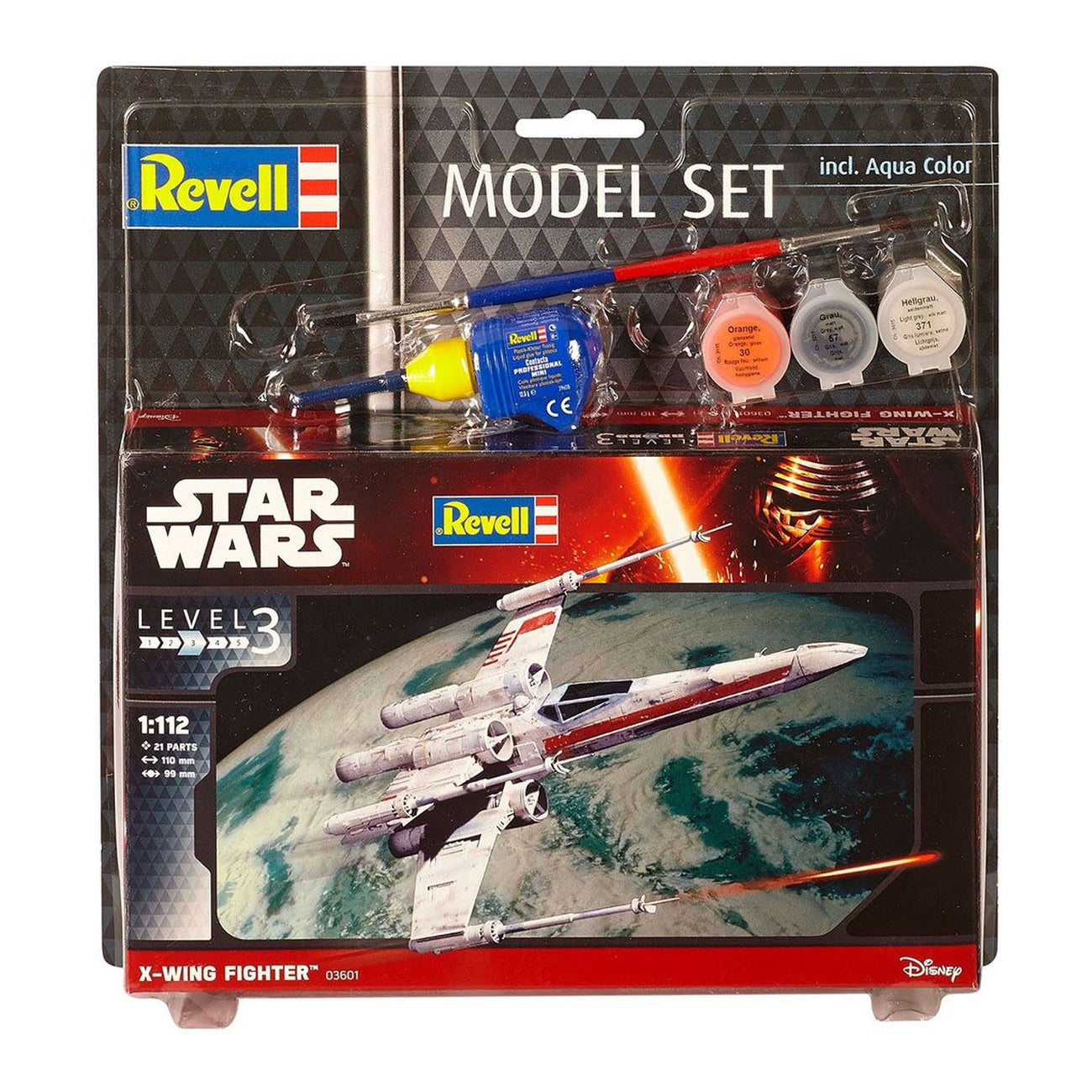 Zdjęcie produktu Star Wars Zestaw modelarski 1/112 Model Set X-Wing Fighter 11 cm