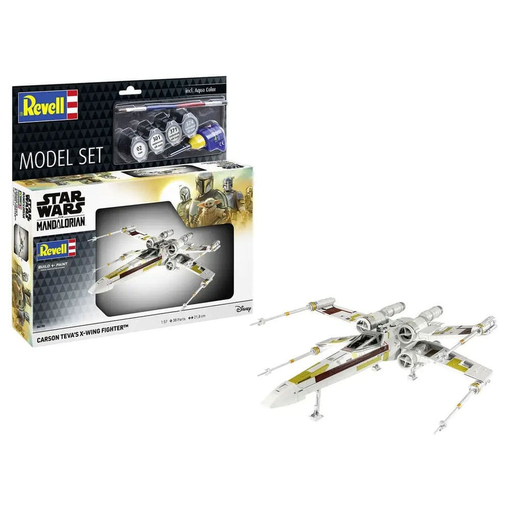 Zdjęcie produktu Zestaw modelarski Star Wars z podstawowymi akcesoriami 1/57 X-Wing Fighter Carsona Tevy 22 cm