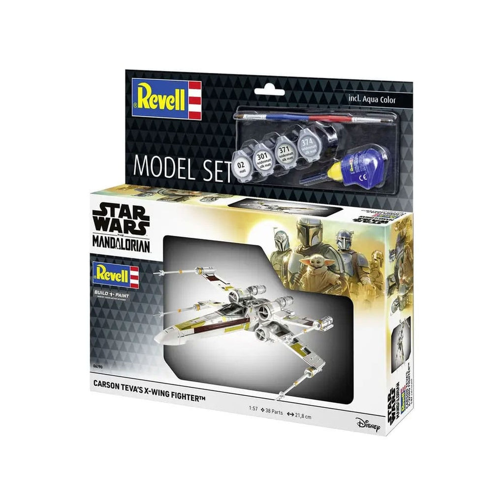 Zdjęcie produktu Zestaw modelarski Star Wars z podstawowymi akcesoriami 1/57 X-Wing Fighter Carsona Tevy 22 cm