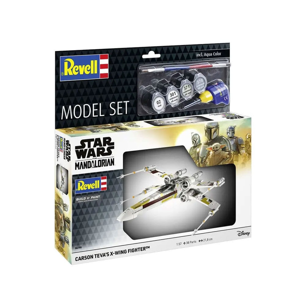 Zdjęcie produktu Zestaw modelarski Star Wars z podstawowymi akcesoriami 1/57 X-Wing Fighter Carsona Tevy 22 cm