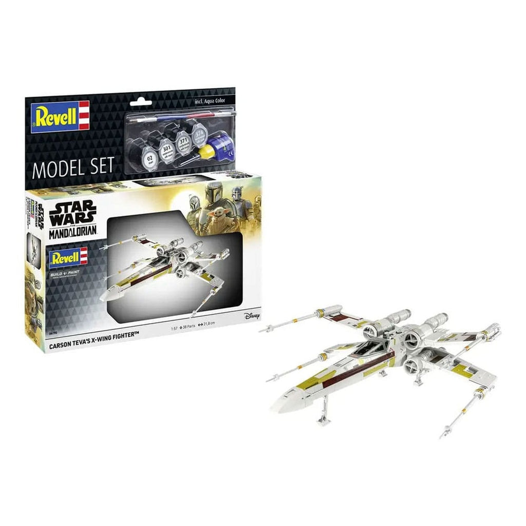 Zdjęcie produktu Zestaw modelarski Star Wars z podstawowymi akcesoriami 1/57 X-Wing Fighter Carsona Tevy 22 cm