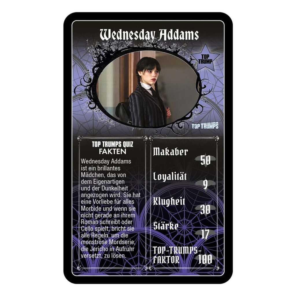 Zdjęcie produktu Gra karciana Wednesday Top Trumps *wersja niemiecka*