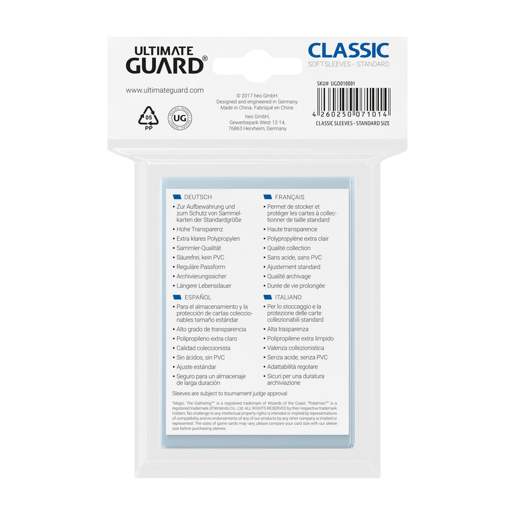 Zdjęcie produktu Ultimate Guard Classic Koszulki Standard Size (100)