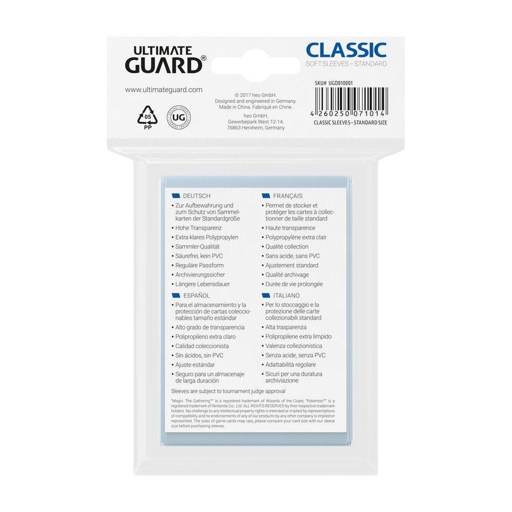 Zdjęcie produktu Ultimate Guard Classic Koszulki Standard Size (100)