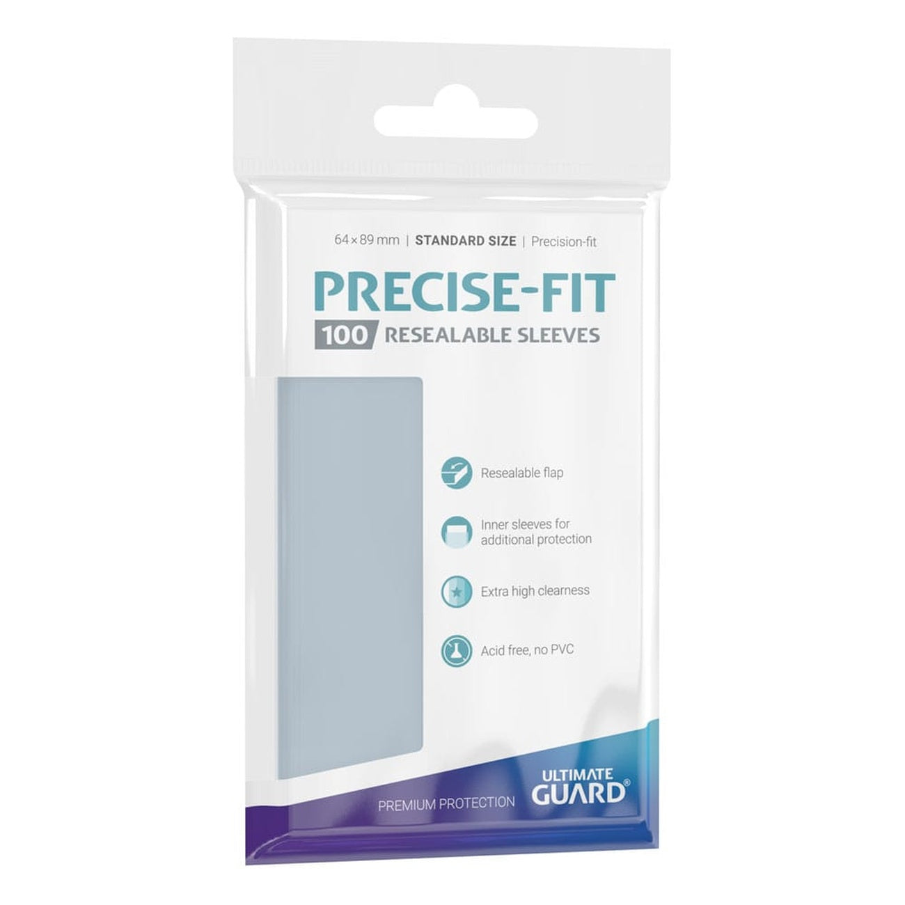 Zdjęcie produktu Ultimate Guard Precise-Fit Sleeves Standard Size (100) - Z możliwością ponownego zamknięcia