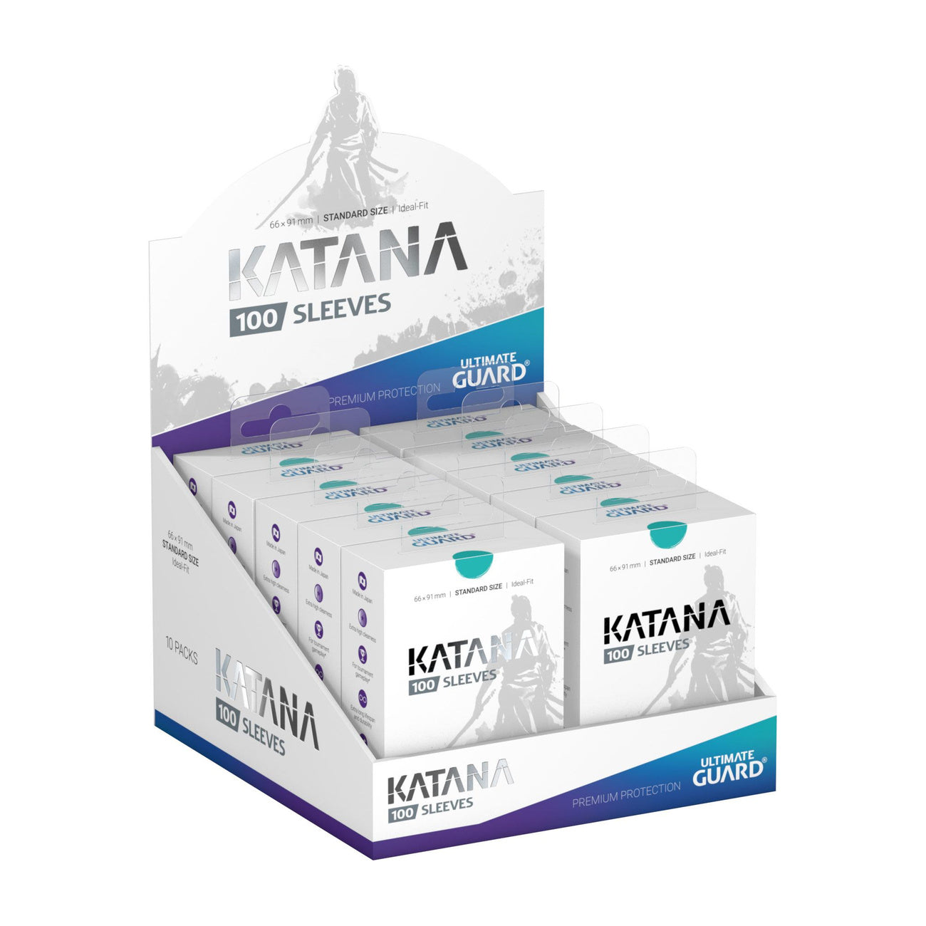 Zdjęcie produktu Ultimate Guard Katana Sleeves Rozmiar Standardowy (100) – Turkusowe