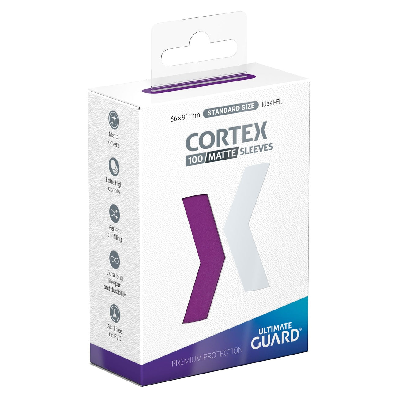 Product image Ultimate Guard Cortex Sleeves Matte Standard Size (100) - Purple