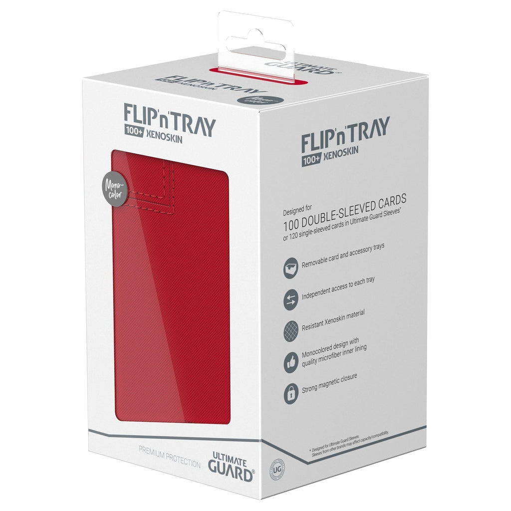 Zdjęcie produktu Ultimate Guard Flip'n'Tray 100+ Xenoskin - Czerwony
