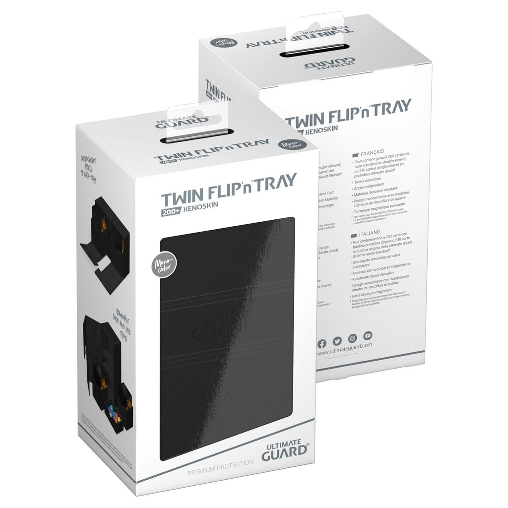 Zdjęcie produktu Ultimate Guard Twin Flip'n'Tray 200+ Xenoskin - Czarny