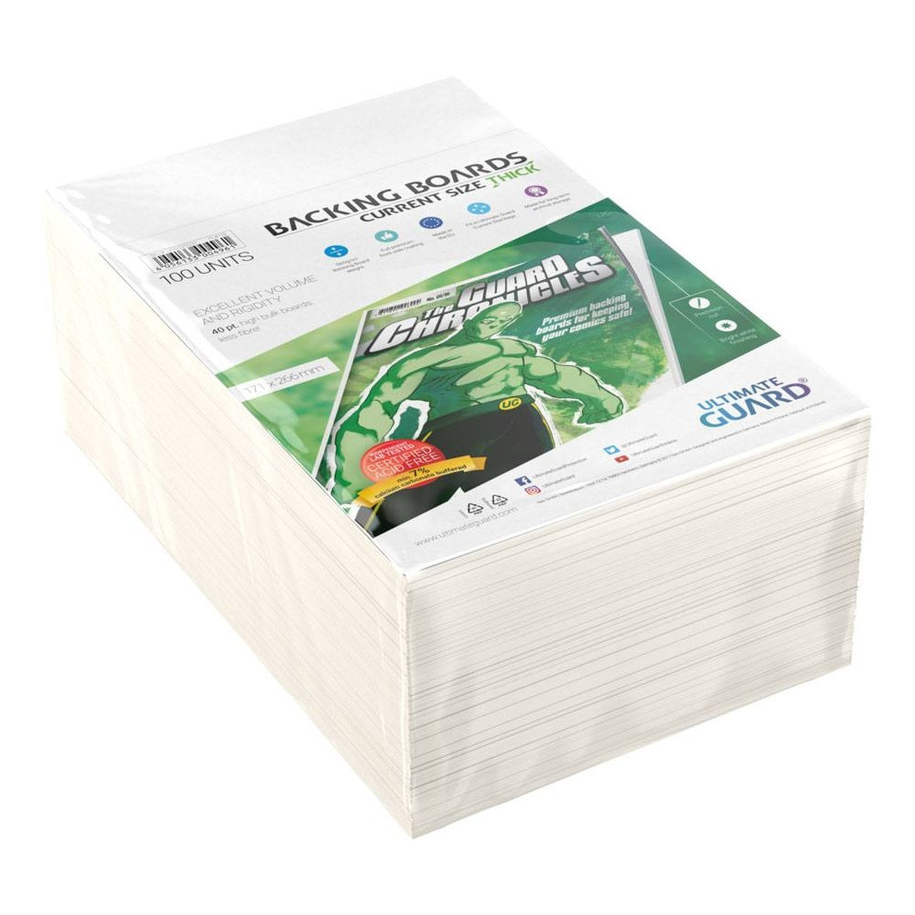Product image Ultimate Guard Comic Backing Boards (100) - Current Size Thick