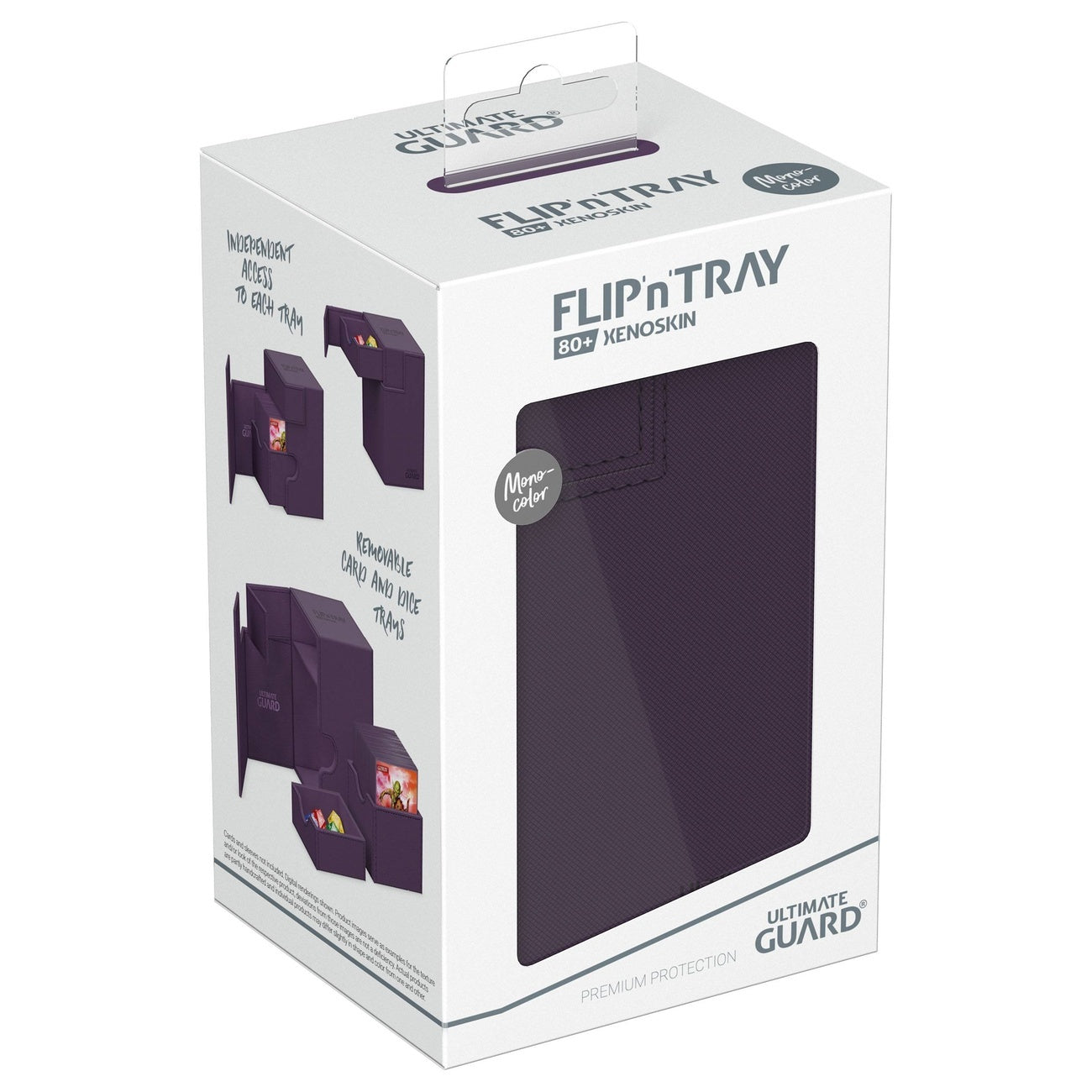 Zdjęcie produktu Ultimate Guard Flip'n'Tray 80+ Xenoskin – Fioletowy