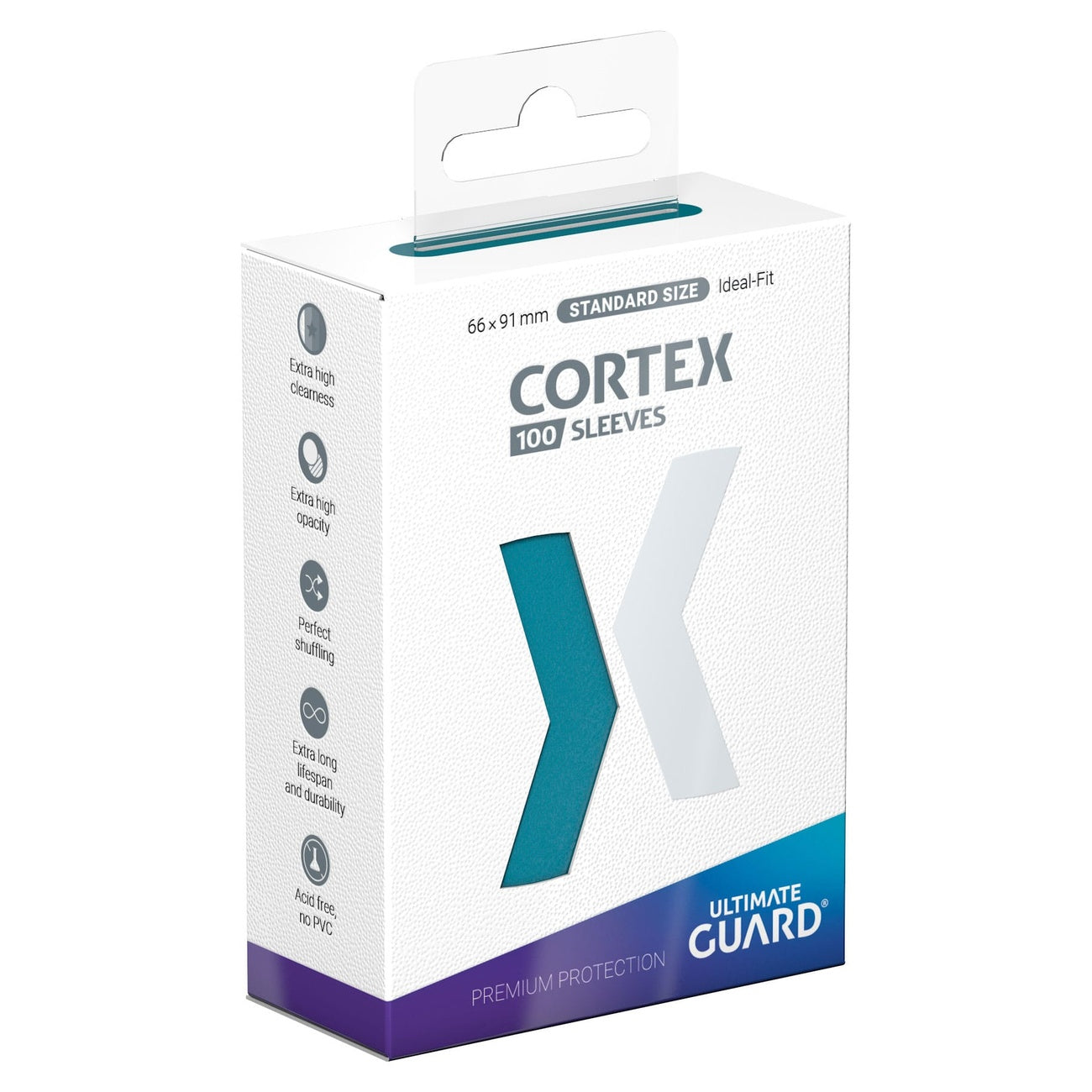 Zdjęcie produktu Ultimate Guard Cortex Sleeves Standard Size (100) – Petrol