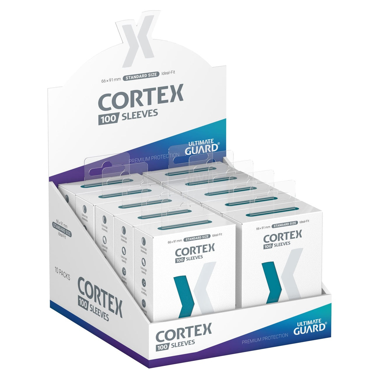 Zdjęcie produktu Ultimate Guard Cortex Sleeves Standard Size (100) – Petrol