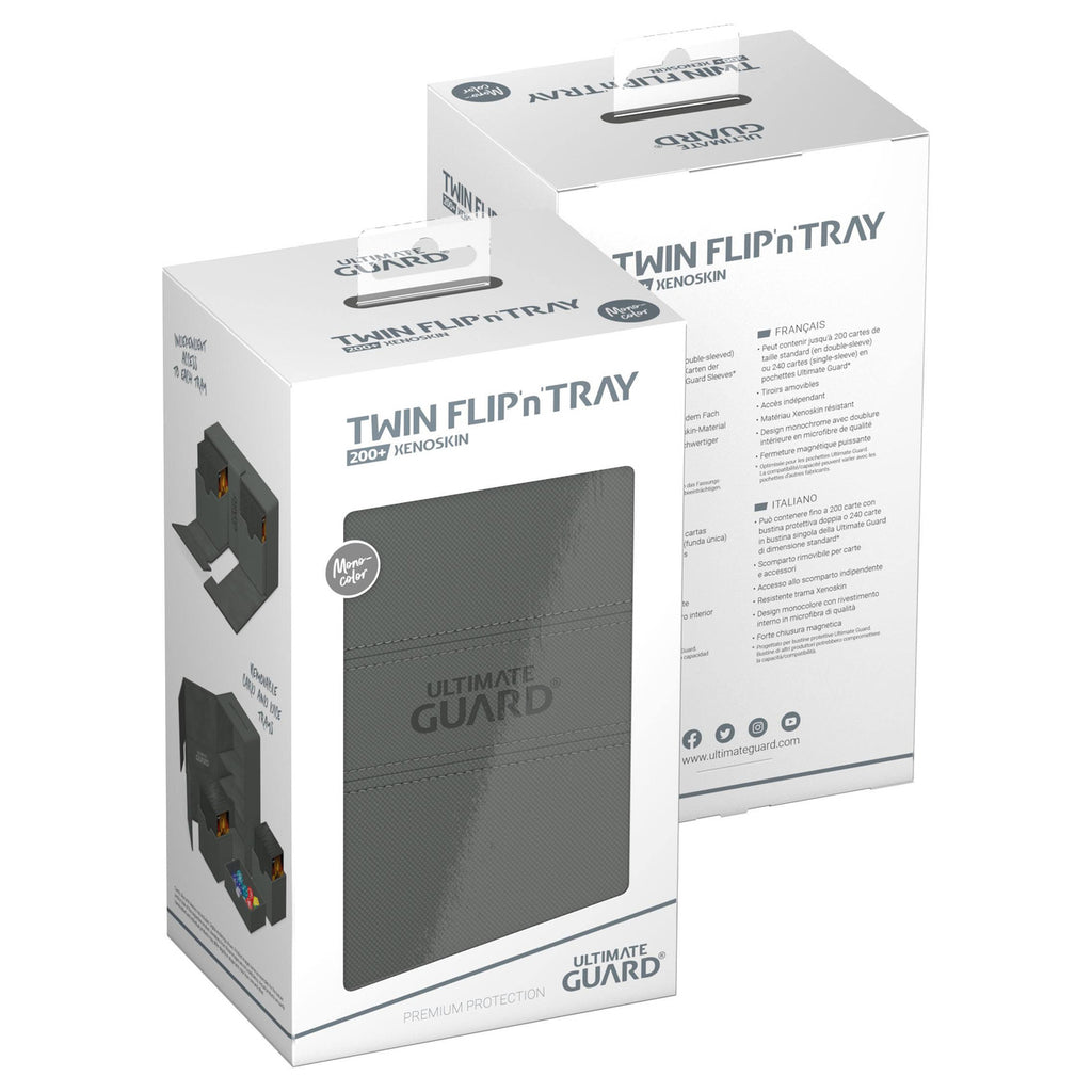Zdjęcie produktu Ultimate Guard Twin Flip'n'Tray 200+ Xenoskin - Szary