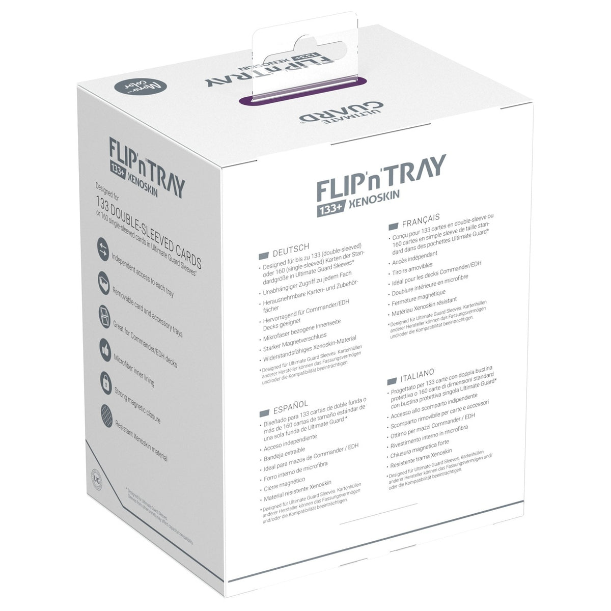 Zdjęcie produktu Ultimate Guard Flip'n'Tray 133+ Xenoskin - Fioletowy