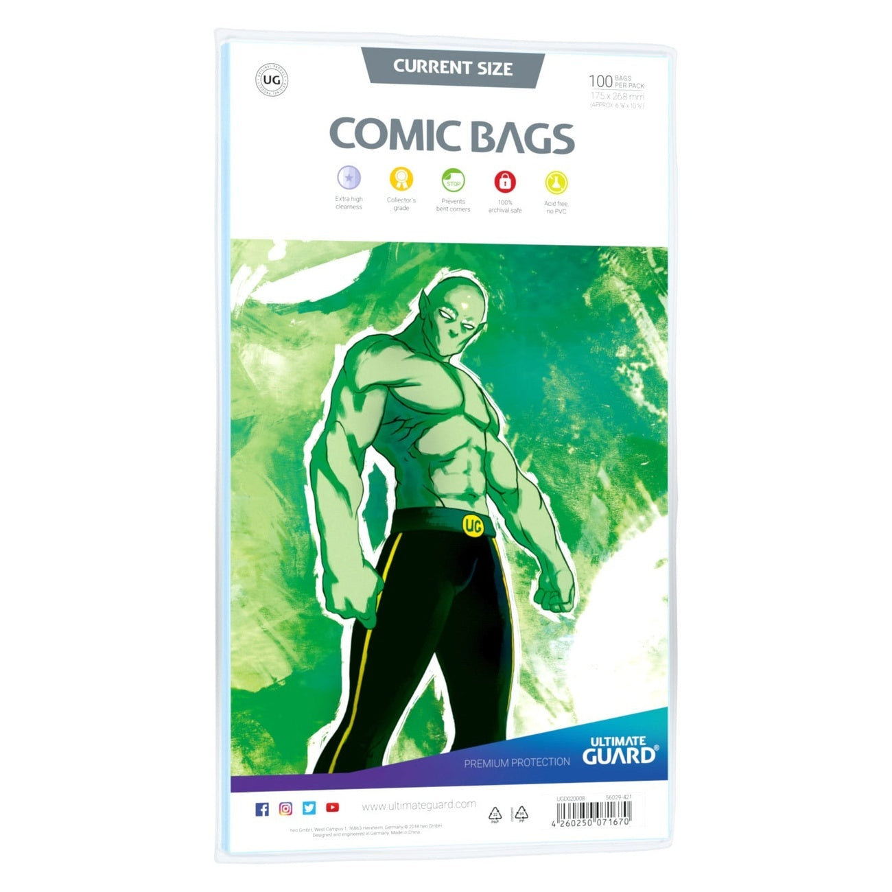 Product image Ultimate Guard Comic Bags Standard (100) - Current Size
