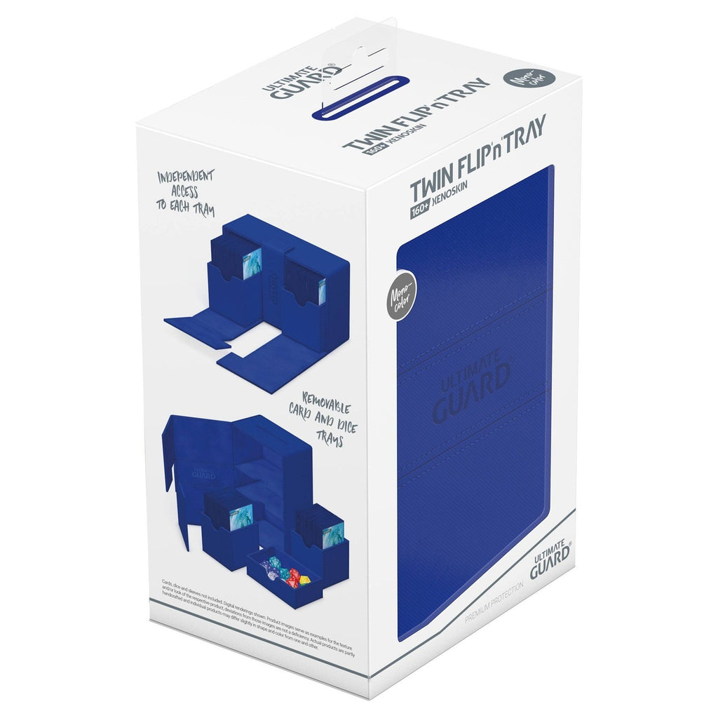Zdjęcie produktu Ultimate Guard Twin Flip'n'Tray 160+ Xenoskin - Niebieski