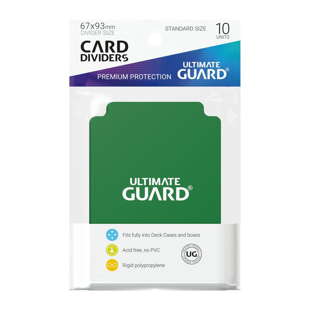 Product image Ultimate Guard Card Dividers Standard Size (10) - Green
