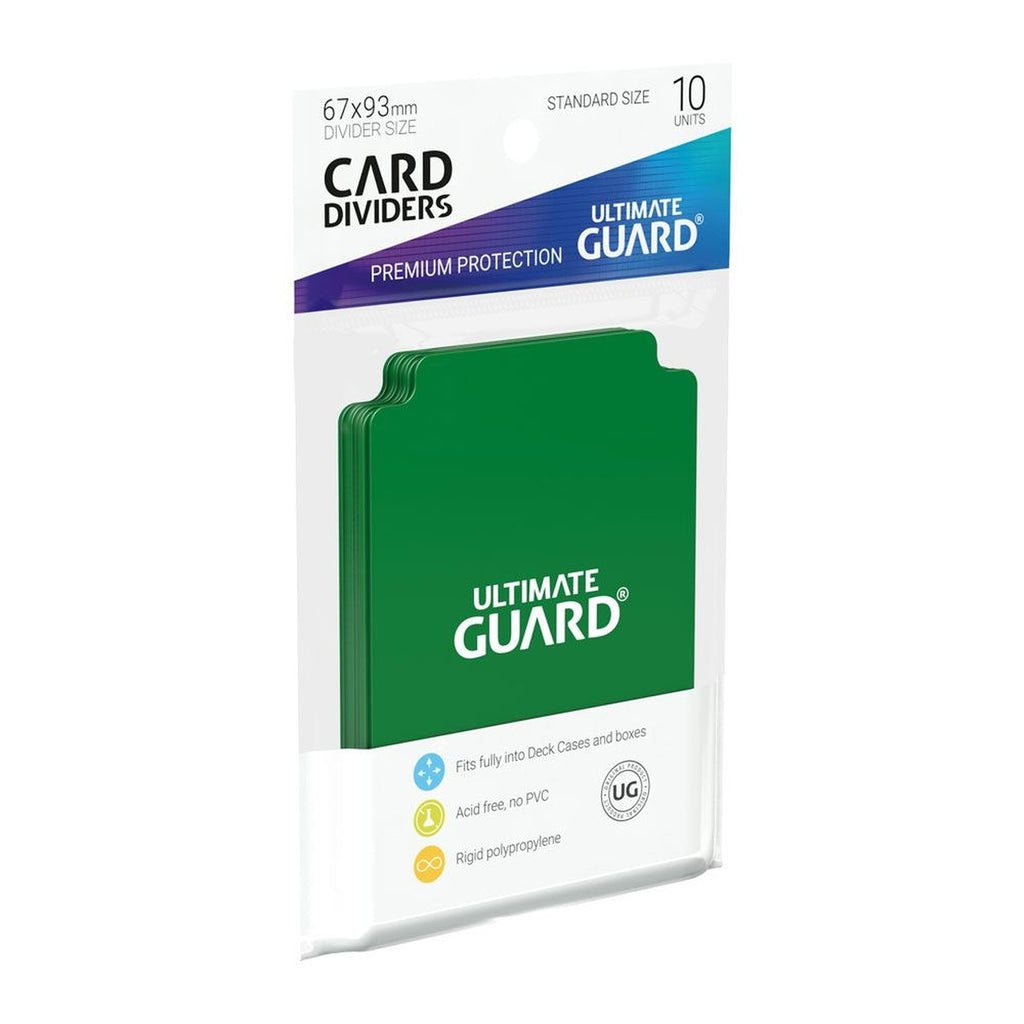 Product image Ultimate Guard Card Dividers Standard Size (10) - Green