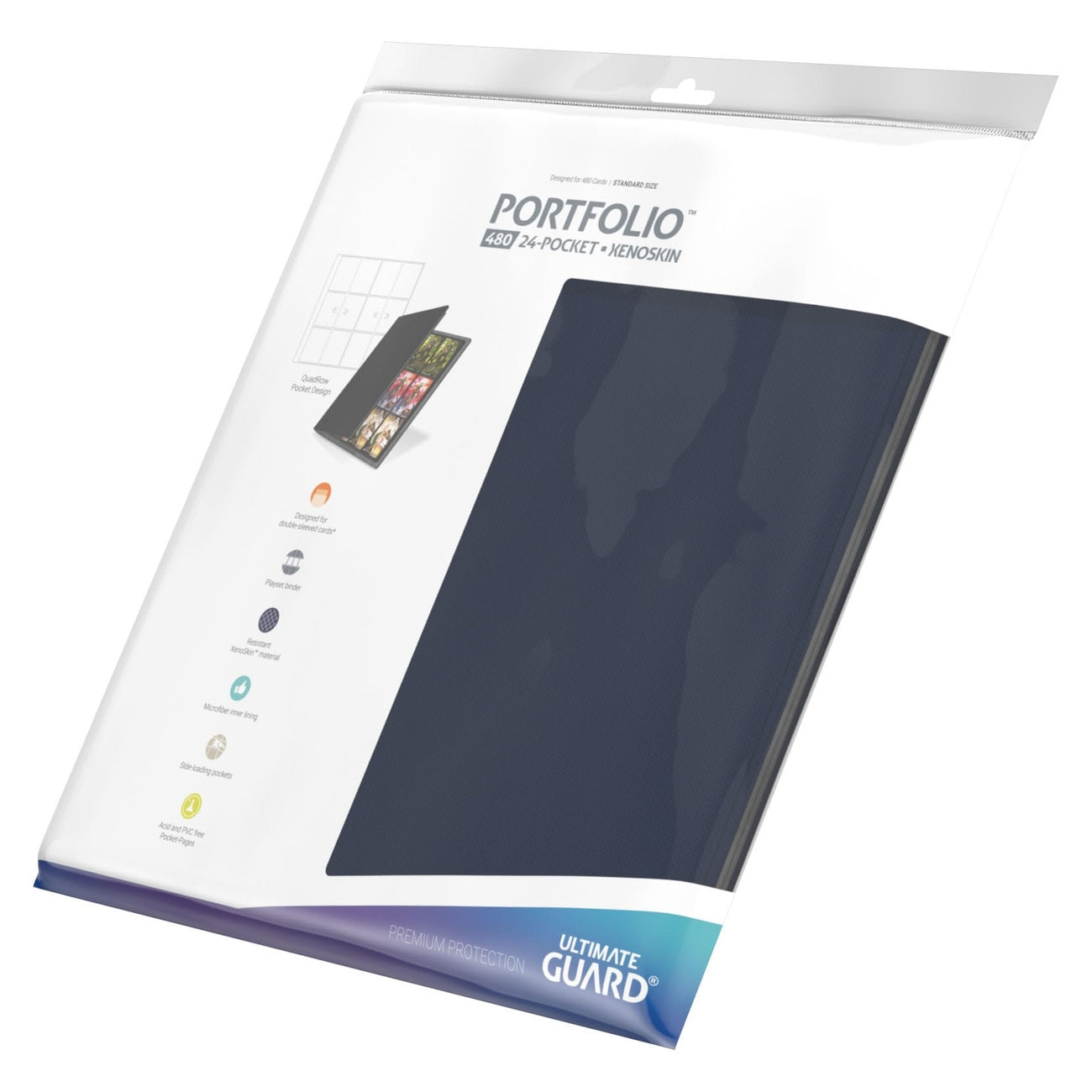 Zdjęcie produktu Ultimate Guard Portfolio 480 24-kieszeniowe Xenoskin – Niebieskie