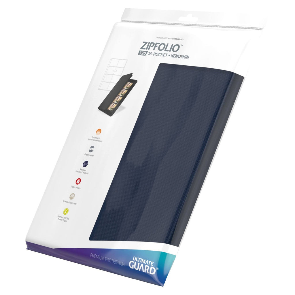 Zdjęcie produktu Ultimate Guard Zipfolio 320 16-Pocket Xenoskin - Niebieski