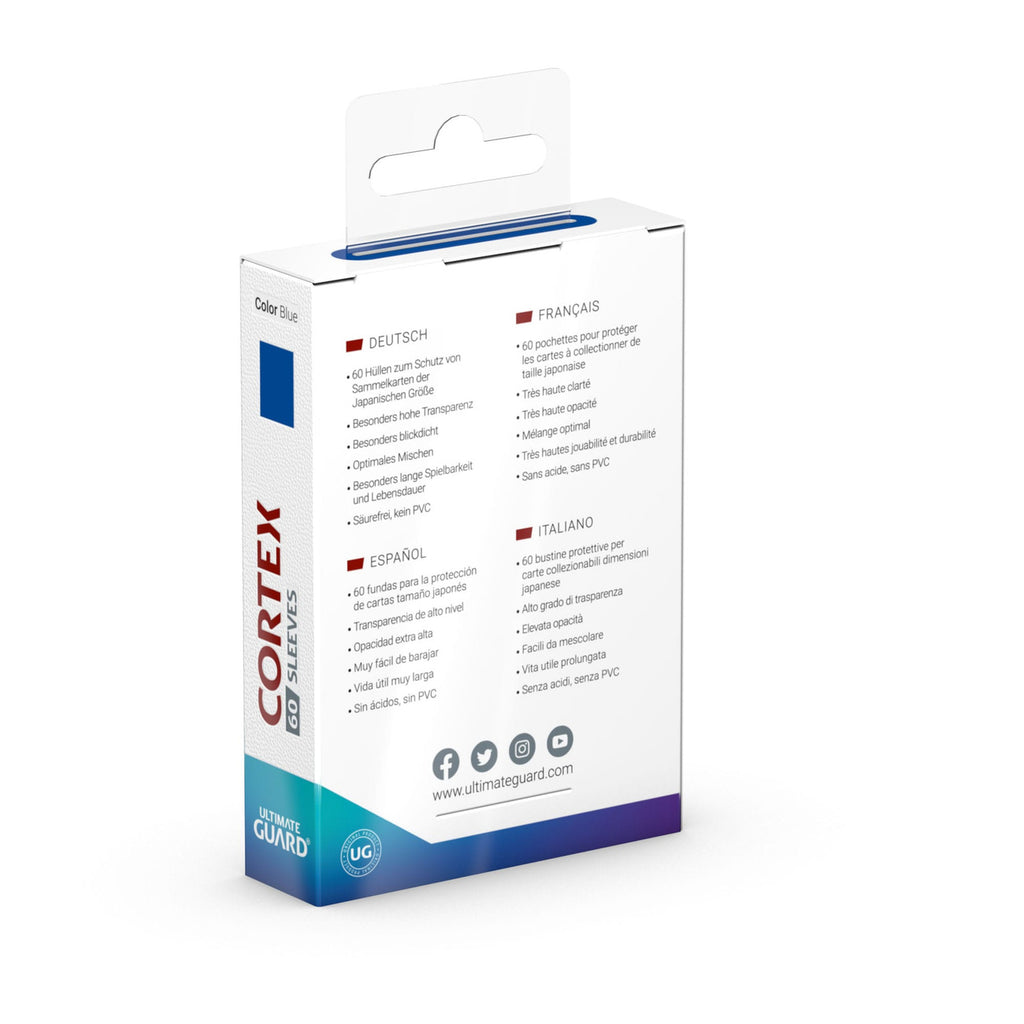 Zdjęcie produktu Ultimate Guard Cortex Sleeves rozmiar japoński (60) - Niebieskie
