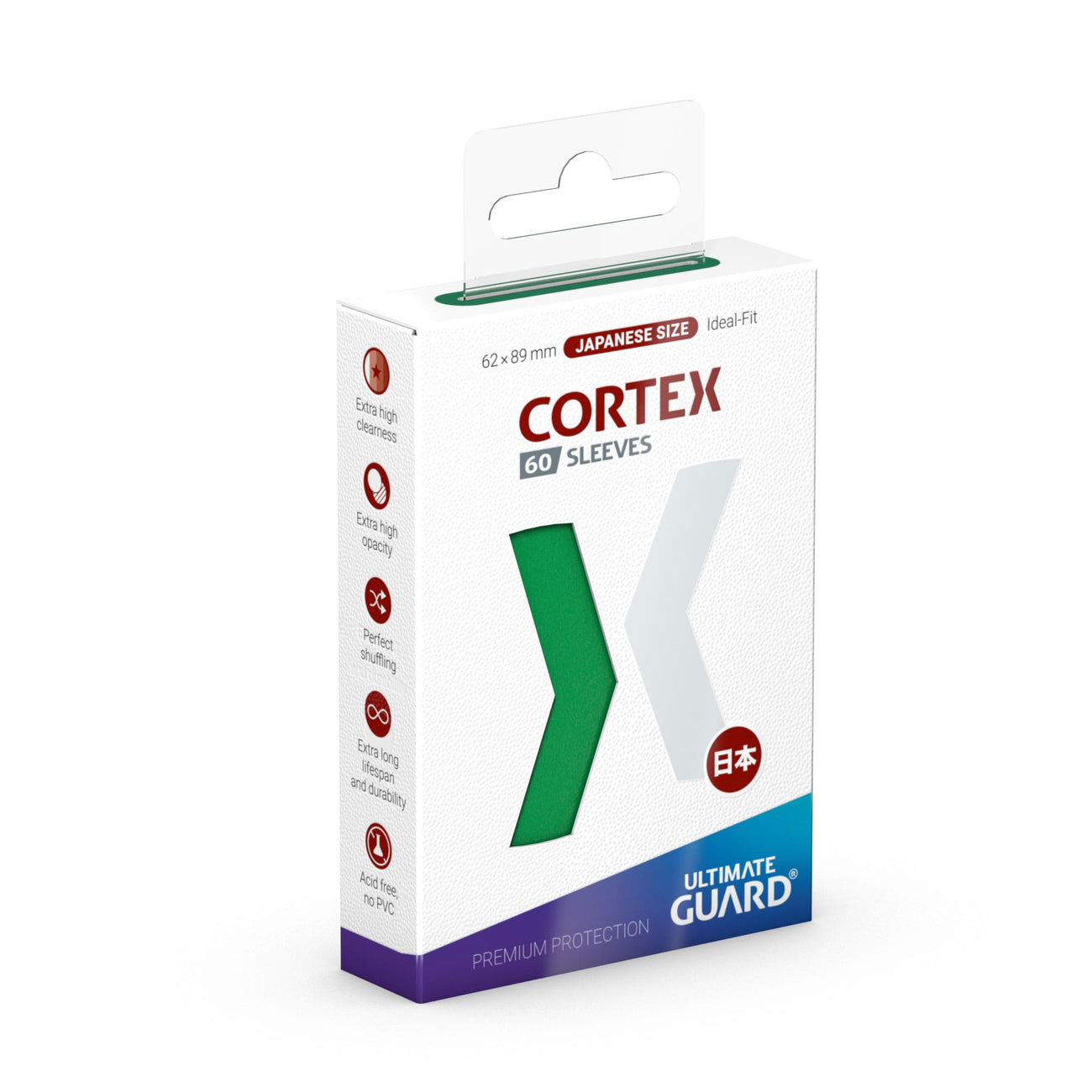 Zdjęcie produktu Ultimate Guard Cortex Koszulki japoński rozmiar (60) – Zielone
