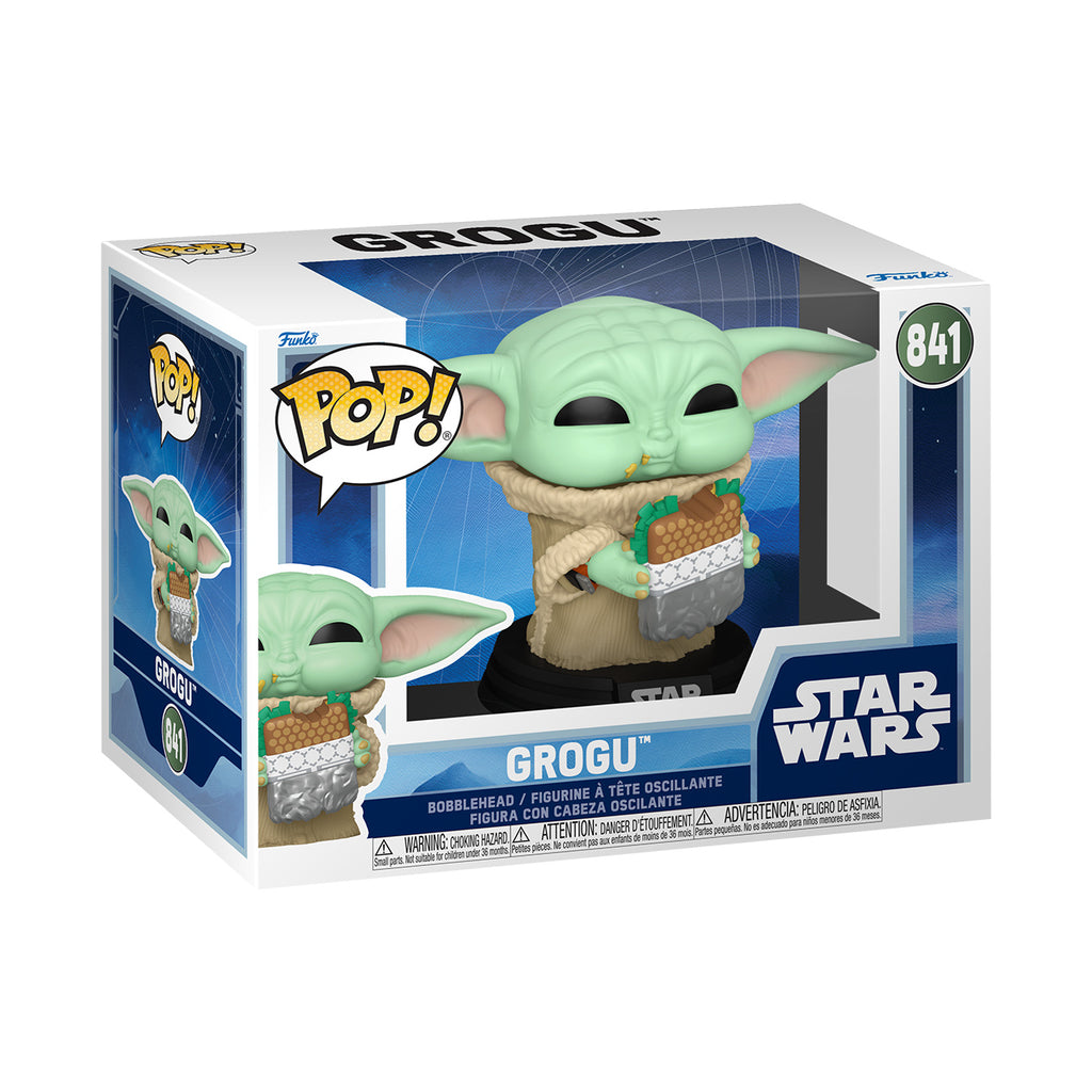 Product image Grogu with Sandwich Funko Pop Bobble-Head Figure - Star Wars: The Mandalorian & Grogu