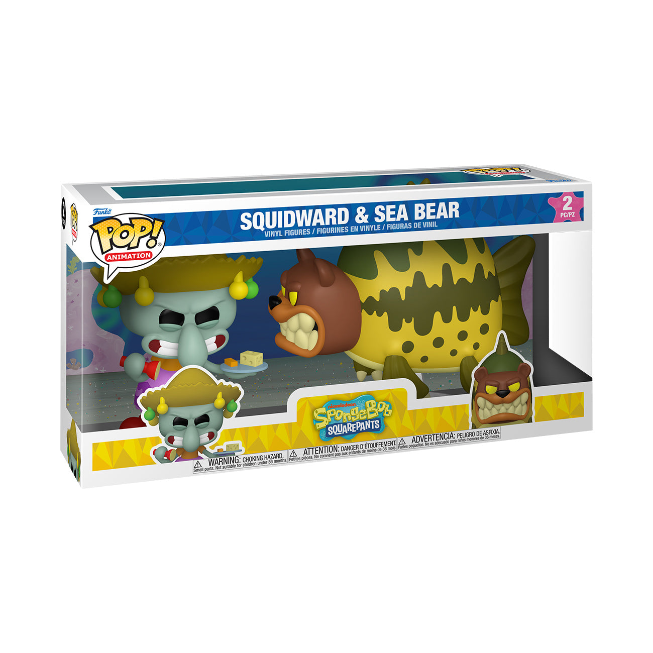 Zdjęcie produktu SpongeBob – Skalmara z Niedźwiedziem Morskim figurka Funko Pop diorama